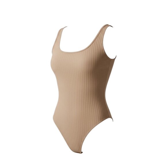 Urban Outfitters Out From Under Tan Ribbed Bodysuit – Size Small - Picture 2 of 3